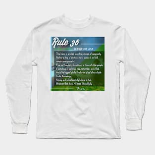 40 RULES OF LOVE - 36 Long Sleeve T-Shirt